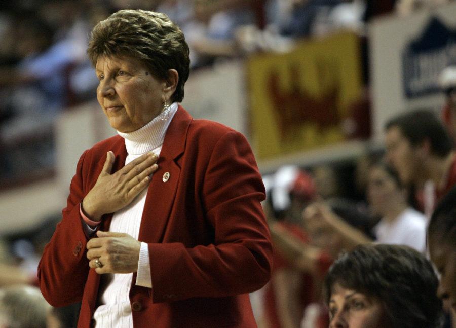 Former North Carolina State Head Coach Kay Yow (AP Photo/Gerry Broome, File)