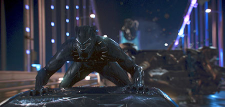 This image released by Disney shows a scene from Marvel Studios Black Panther. (Matt Kennedy/Marvel Studios-Disney via AP)