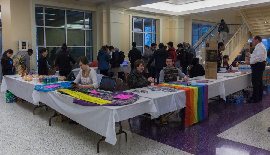 A look at the Diversity Within Us tabling at Union Grounds on the first floor of the Brown-Lupton University Union. Photo by Cristian ArguetaSoto.