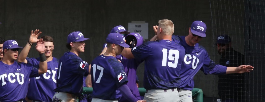 TCU Horned Frogs in Phoenix Sunday in the third game of the series against Grand Canyon. Photo courtesy of Gofrogs.