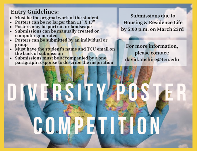Housing and Residence Life taking applications for annual diversity poster