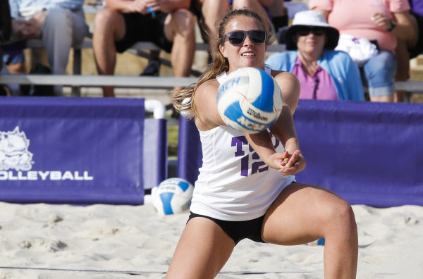 TCU vs Cal Poly Beach Volleyball in Fort Worth, Texas on March 3, 2018. (Photo/Sharon Ellman)