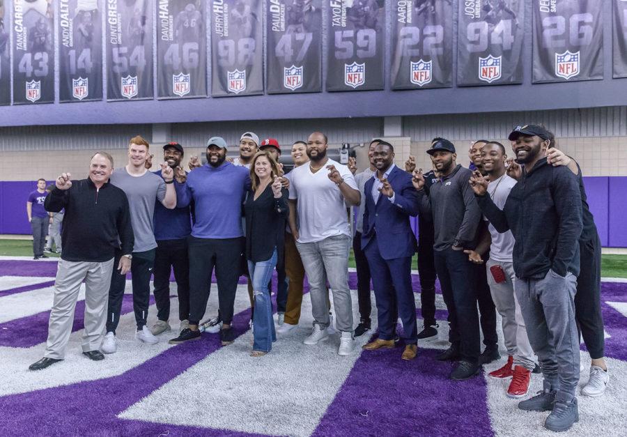 Many former Frogs were on hand to witness TCUs 2018 pro day. Photo by Cristian Argueta Soto. 