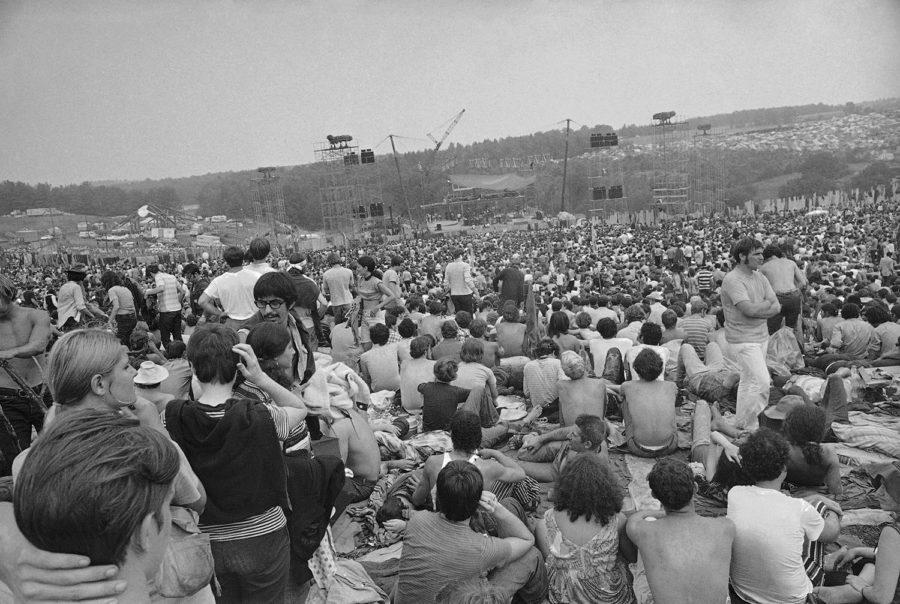 More than 450,000 people attended the Woodstock Music and Arts Festival, Aug. 14, 1969. (AP Photo)