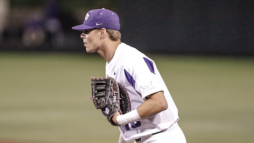 Home runs from A.J. Balta and Johnny Rizer were the highlights of the 6-4 win. 
Photo courtesy of TCU Baseball