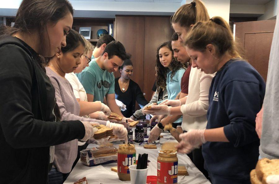 Students join TCU Better Together for a night of community service