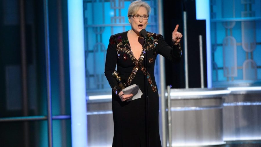 Meryl+Streeps+speech+at+the+Golden+Globes+in+2017+brought+attention+to+political+discussion.+