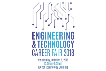 Wednesdays career fair will begin at 10 a.m. in the Tucker Technology Center. 