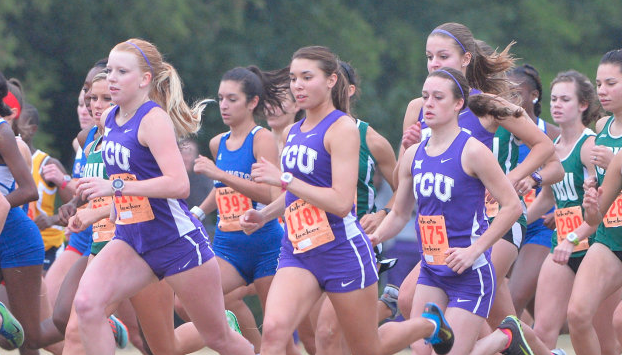 Women's Cross Country finished with three top-10 finishes. Image courtesy of gofrogs.com