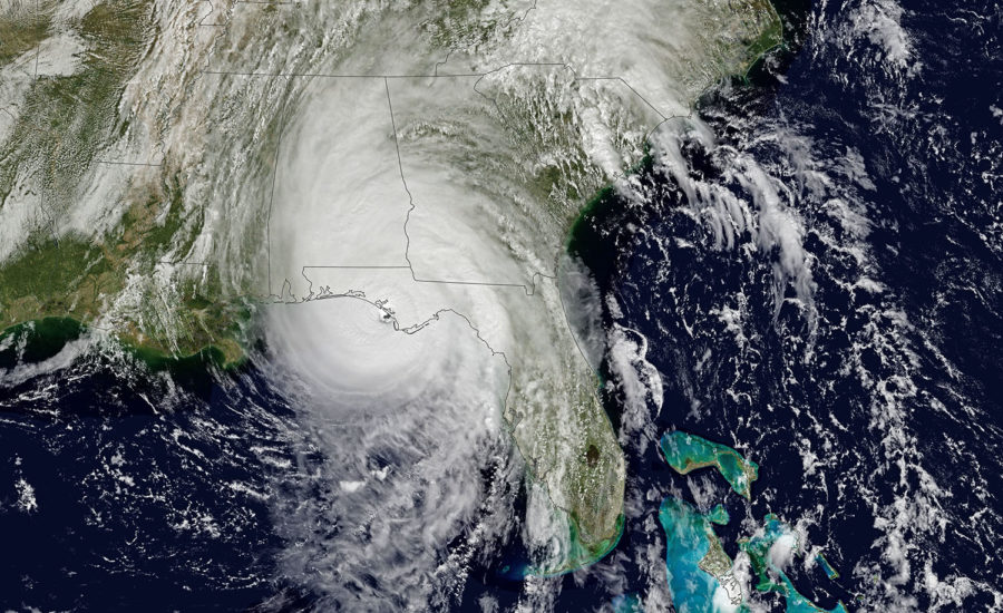 Hurricane Michael hit Florida near Mexico Beach on Oct. 10 in the afternoon. - Photo courtesy of the NASA Earth Observatory