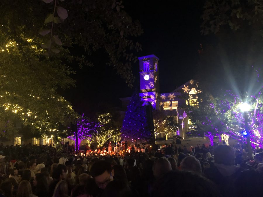 TCU gets in the holiday spirit at the annual Christmas Tree Lighting celebration