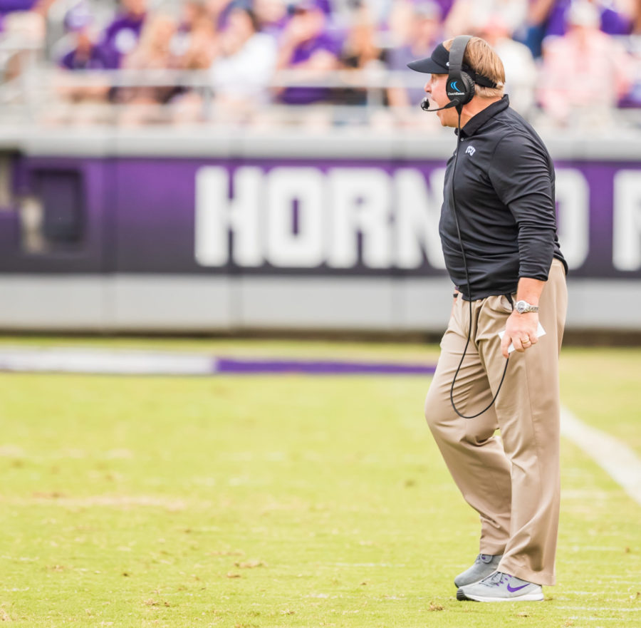 Head Coach Gary Patterson suffered the worst defeat of his career Saturday. Photo by Cristian ArguetaSoto.
