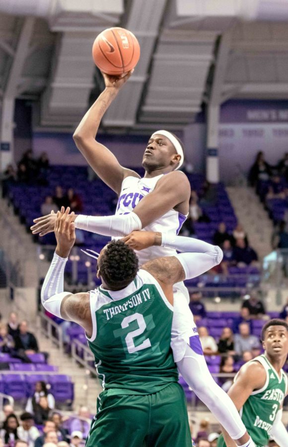 Kouat Noi had a career-high 27 points to lift the Horned Frogs to a dominant win. Photo by Cristian ArguetaSoto