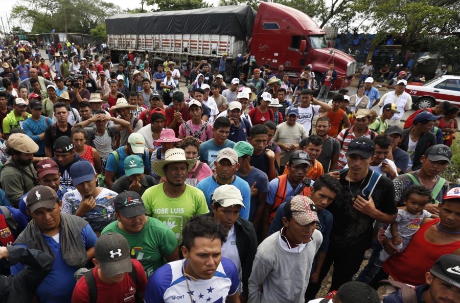 Politicians have attempted to use the migrant caravan as a way to galvanize voters. (AP Photo/Marco Ugarte)