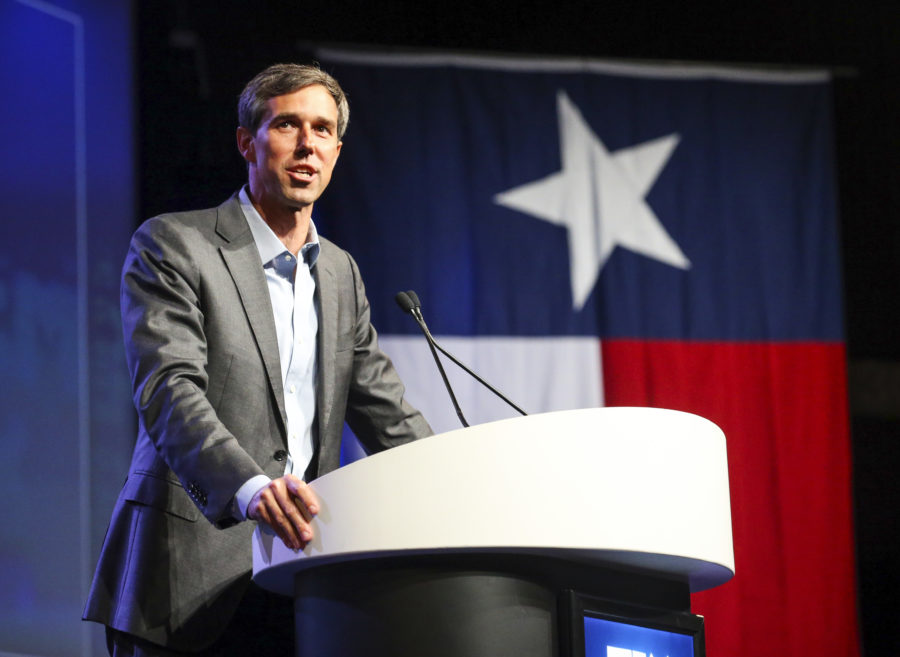 Beto ORourke, who is running for the US Senate, speaks during the general session at the Texas Democratic Convention Friday, June 22, 2018, in Fort Worth, Texas. (AP Photo/Richard W. Rodriguez)