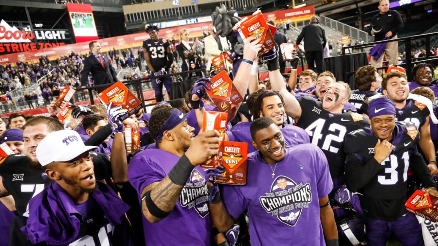 The Horned Frogs win their 11th bowl game in the Patterson era. Photo courtesy of GoFrogs.com