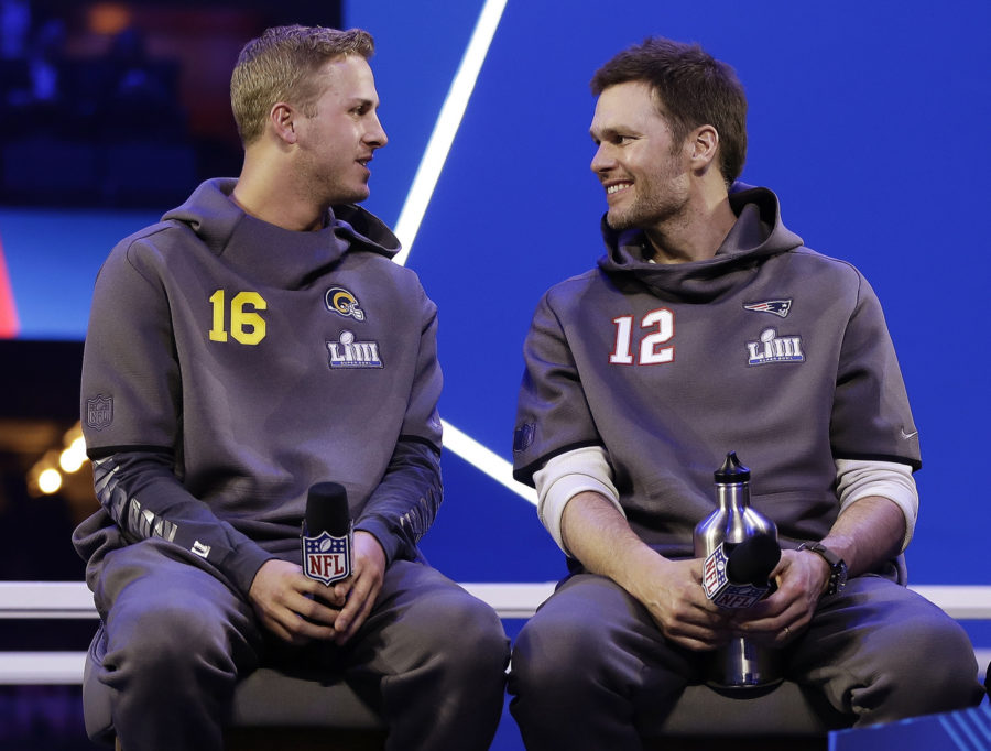 It will be a battle of young vs old in Sundays Super Bowl.  (AP Photo/Matt Rourke, File)