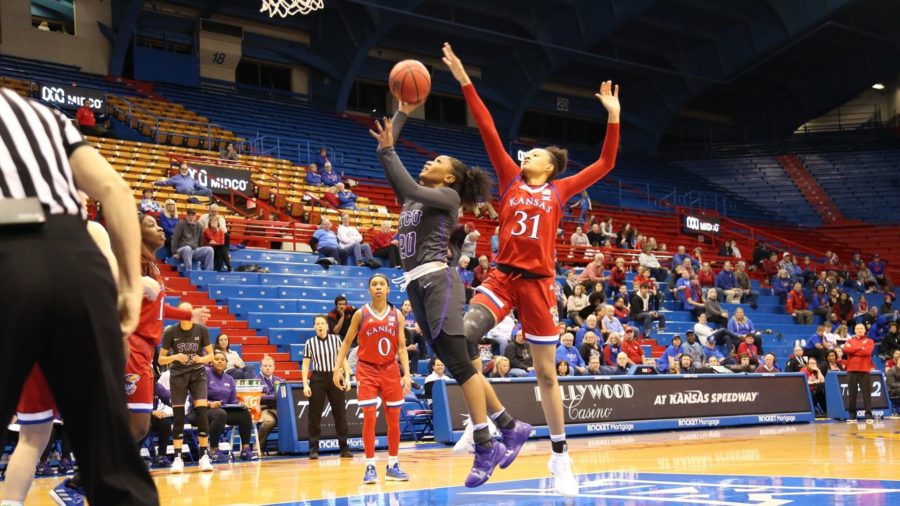 The Horned Frogs scored 31 points in the third quarter against the Jayhawks, a season high. Photo courtesy of GoFrogs.com