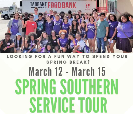 2019 flyer for the Spring Southern Service Tour.