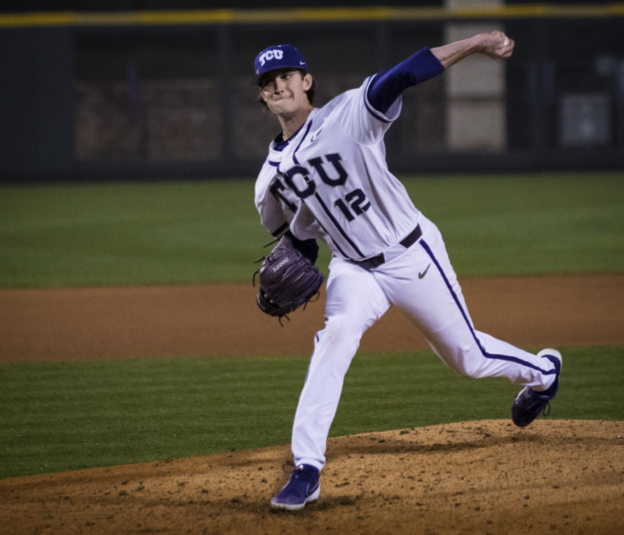Nick+Lodolo+fanned+10+batters+in+seven+innings+Friday+night.+Photo+by+Jack+Wallace