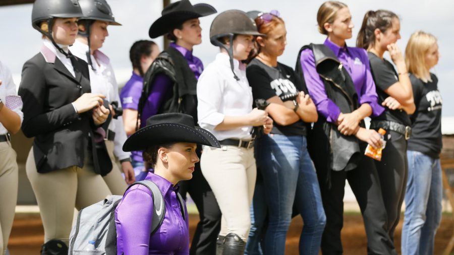 The Equestrian teams combination of young and old talent gives them a strong team heading into the spring. Photo courtesy GoFrogs