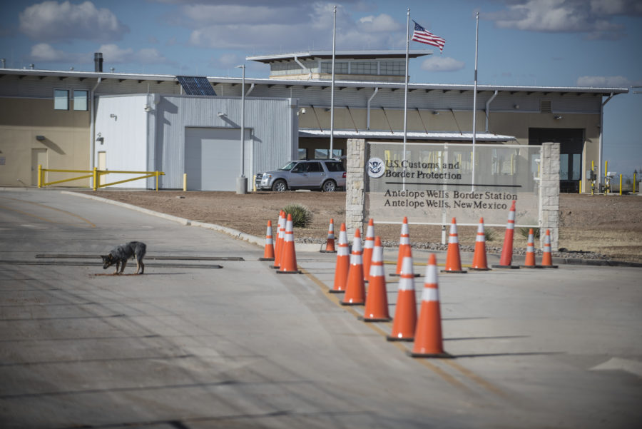 FILE - This Jan. 7, 2017 file photo, shows the Antelope Wells Port of Entry from the El Berrendo, Mexico, side of the border with southern New Mexico. (Roberto E. Rosales/The Albuquerque Journal via AP, File)
