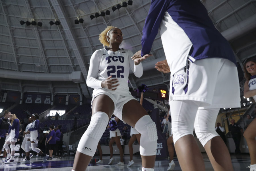 Senior Jordan Moore finished with 15 points in her last home game at TCU. Photo courtesy: Heesoo Yang