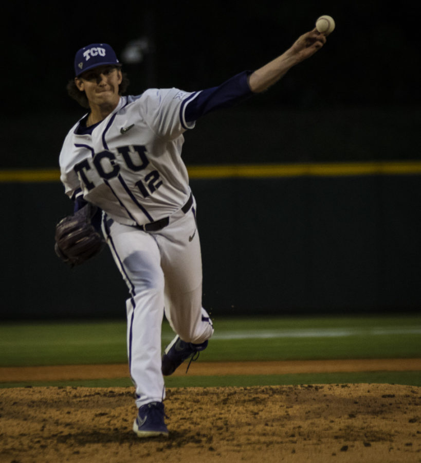 Nick+Lodolo+threw+seven+innings+without+allowing+an+earned+run+Friday.+Photo+by+Jack+Wallace
