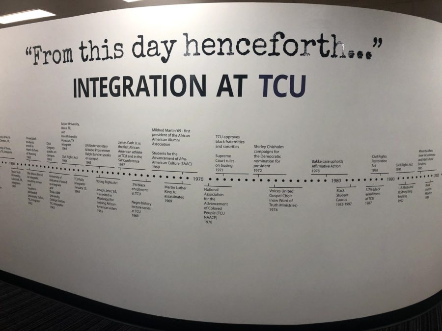 Wall of integration highlights history of campus inclusion