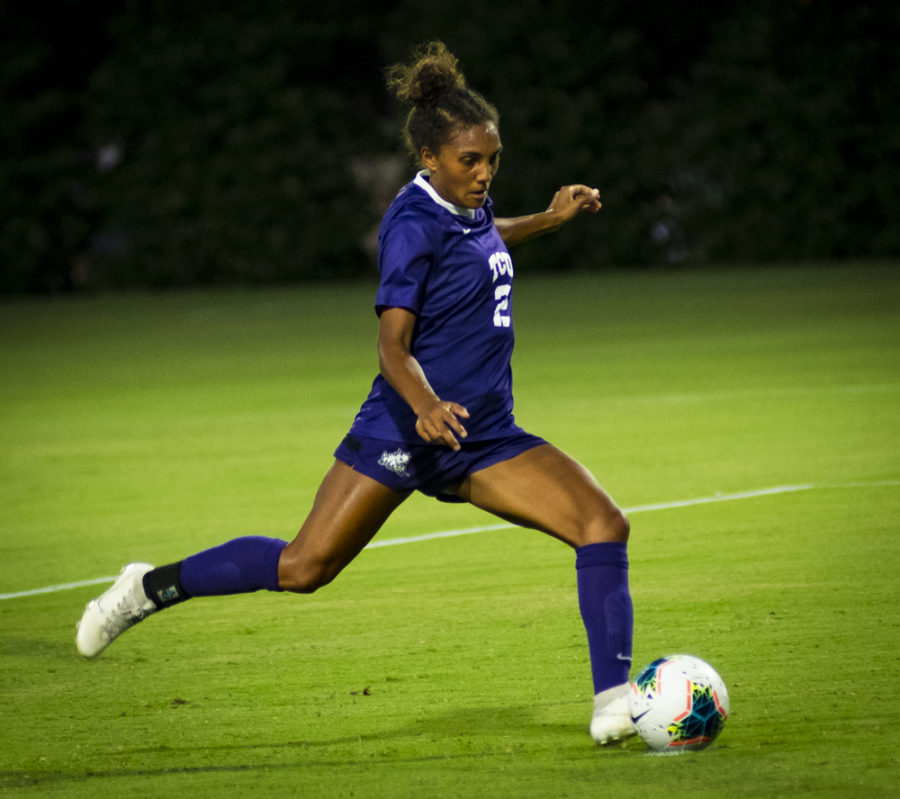Yazmeen Ryan has scored TCUs last five goals, totaling her 2019 scoring to seven. Photo by Jack Wallace