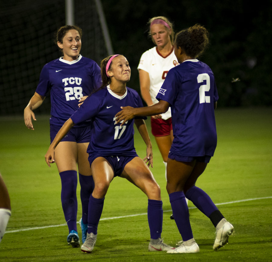 Yazmeen Ryan (right) has scored four of TCUs five most recent goals. Photo by Jack Wallace