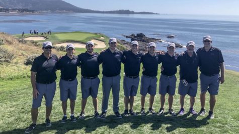 Mens Golf after finishing 5th in Pebble Beach. Photo Courtesy of GoFrogs.com