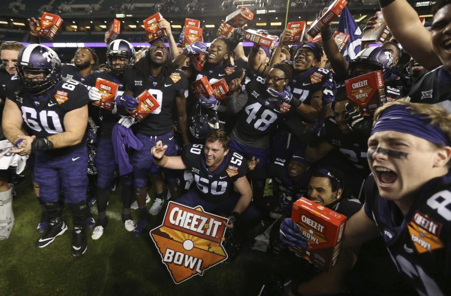 The most recent California opponent for football was the University of California, Berkeley in the 2018 Cheez-It Bowl. (AP Photo/Ross D. Franklin)