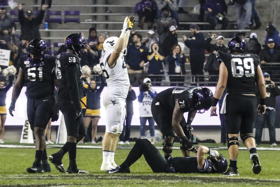 Though he will be active, TCU will have to start their season without quarterback Max Duggan (15). (Heesoo Yang/Staff Photographer)