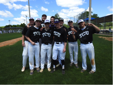TCU club baseball team after one of their games.
 Photo courtesy of Jeremy Fox.
