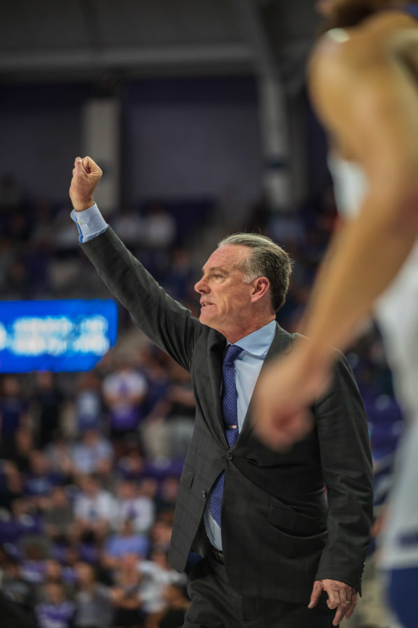 TCU head coach Jamie Dixon began his fifth year in charge of the Frogs with a win over HBU. (Heesoo Yang/Staff Photographer)