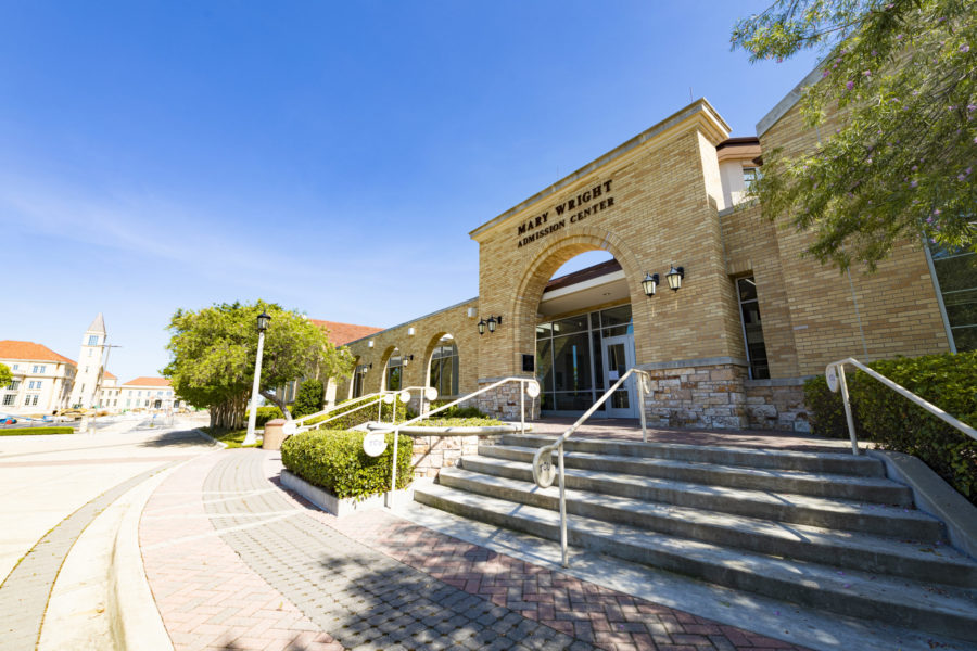 The Mary Wright Admission Center. (Heesoo Yang/Staff Photographer) 