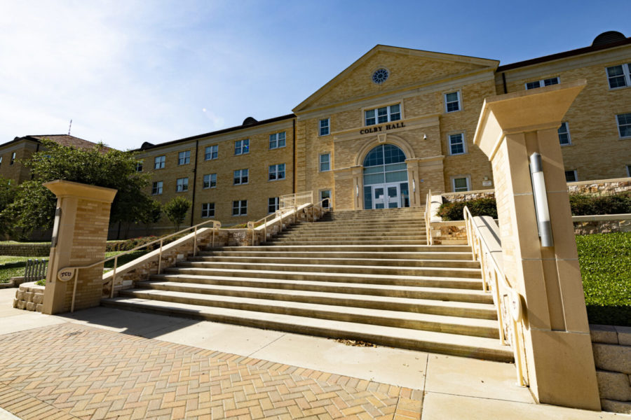 Colby Hall, an all-female
dormitory on TCUs campus. (Photo courtesy of TCU Housing and Residence Life)
