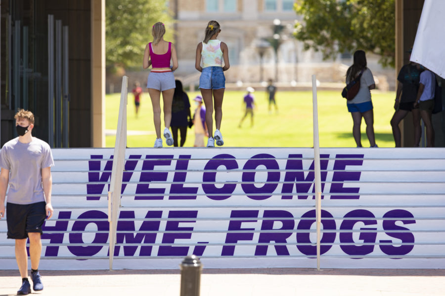 TCU asked students to avoid parties to be able to remain on campus for the entirety the semester. (Heesoo Yang/Staff Photographer)