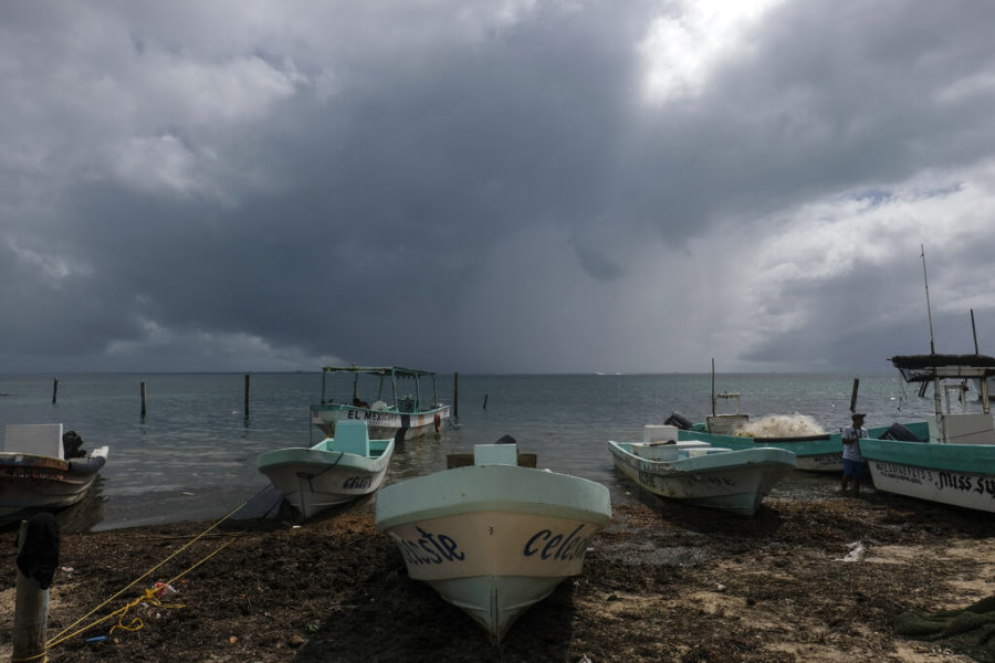 Hurricane Delta is expected to be upgraded to Category 4 within the next 24 hours as it makes way for the Yucatan Peninsula in Mexico. (AP Photo/Victor Ruiz Garcia)
