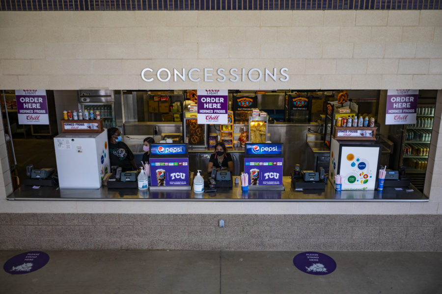 Concessions during a football game.