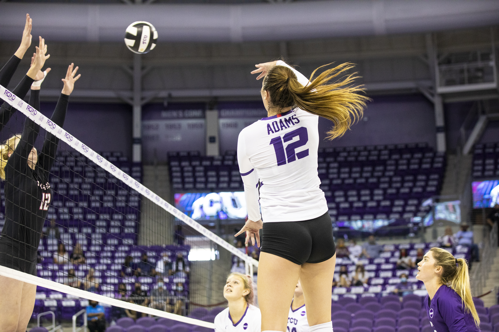 Julie Adams dominated in the home opener against Texas Tech.