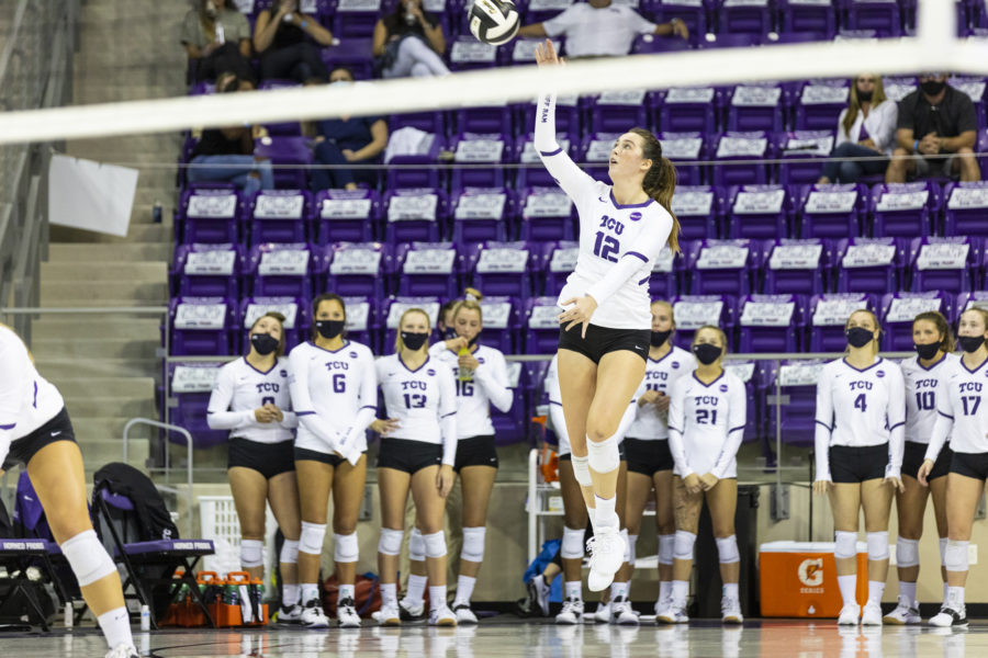 Julie Adams dominated in the home opener against Texas Tech.