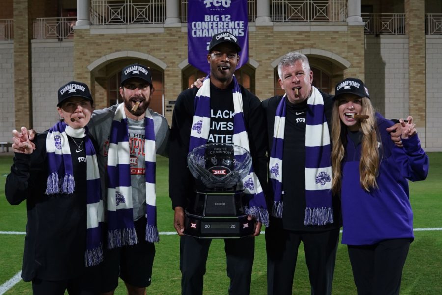 Bell led the Frogs to an undefeated season and their first conference championship. (Photo courtesy: Eric Bell/Twitter) 