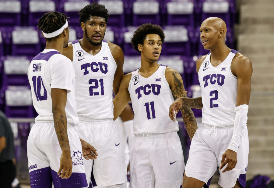 TCU had three players in double figures scoring in its loss to Oklahoma on Dec. 6, 2020. (Photo courtesy of gofrogs.com)