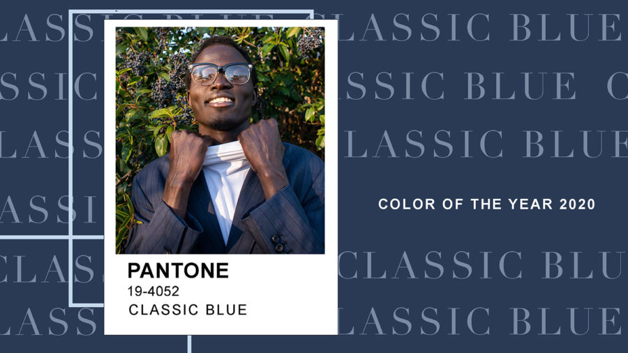 Pantone Blue was named the color of the year for 2020
Photo by: McKenna Weil 
Design by: Chloe McAuliffe