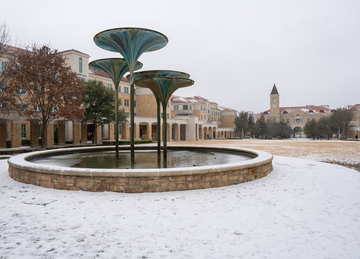 Snow fountains