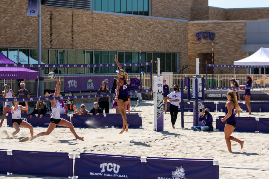 TCU vs SFA Beach Volleyball game