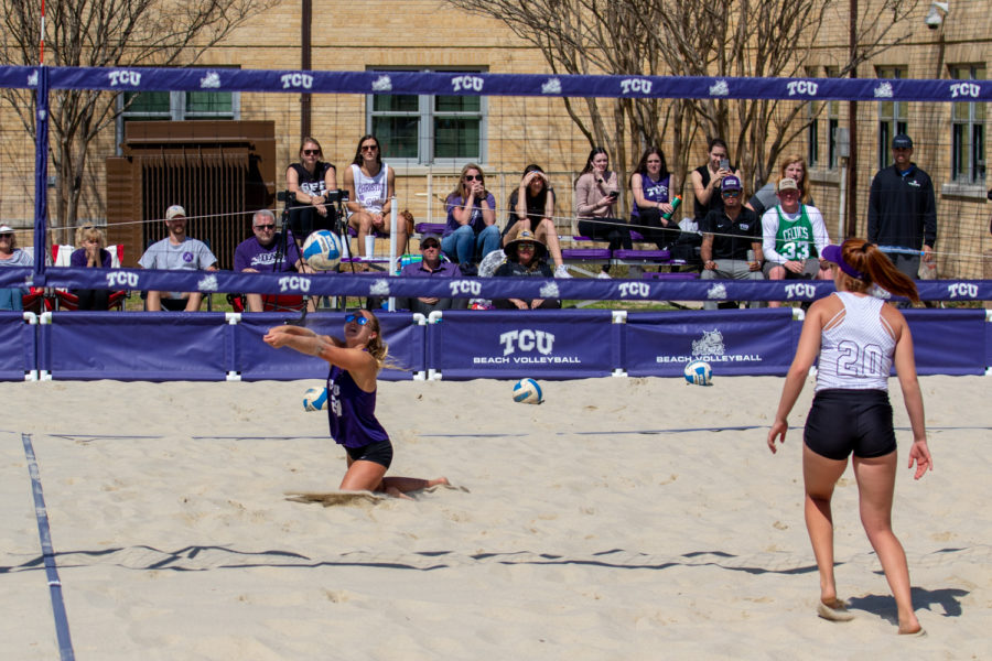 TCU vs SFA Beach Volleyball game