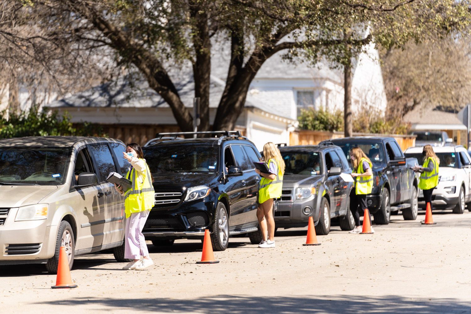 Over 180 volunteers worked the TCU COVID-19 vaccine clinic on Saturday, March 6, 2021.